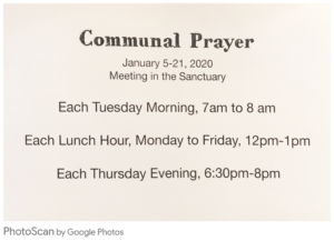 Communal Prayer 2020